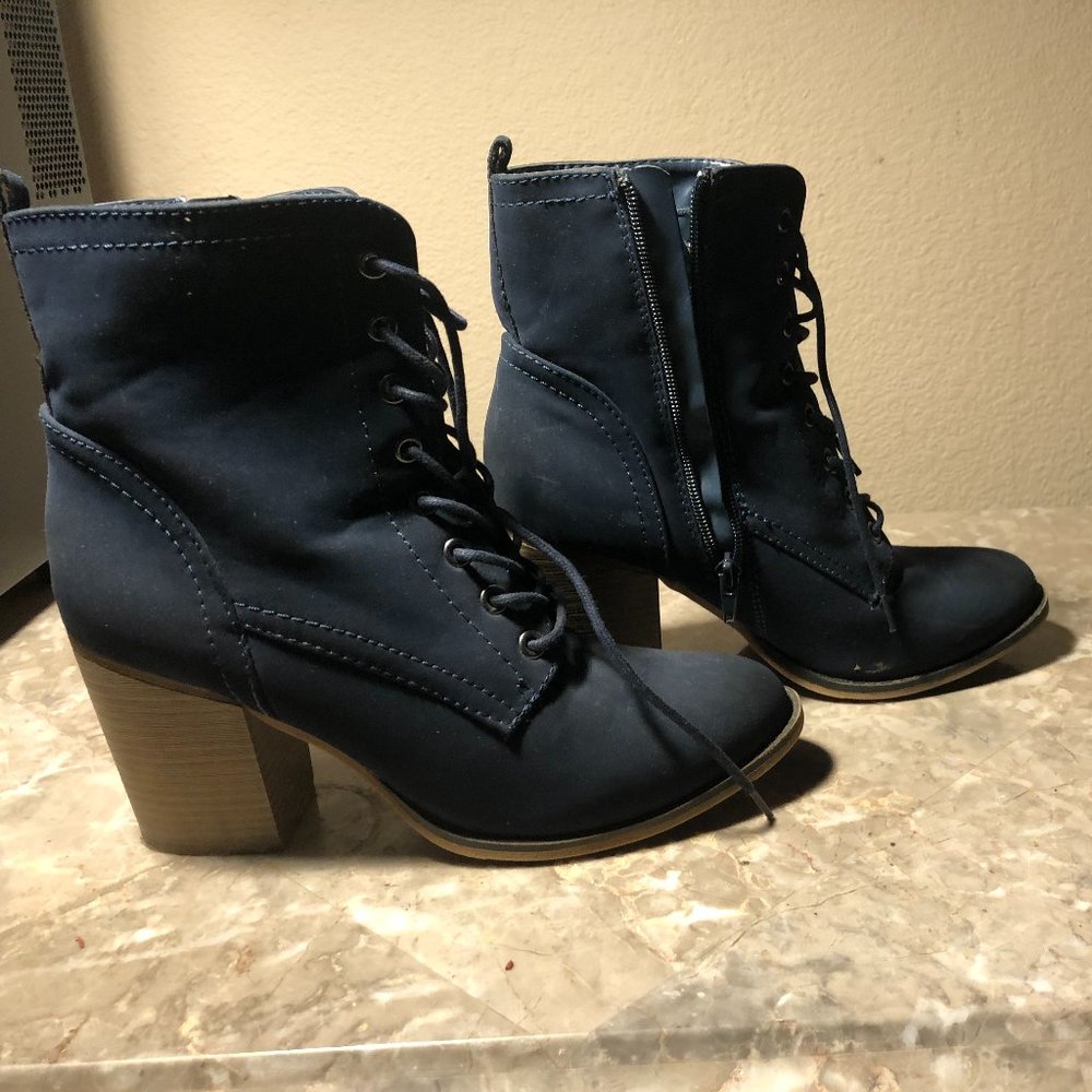 Blue Heeled Boot - Picture 3 of 5